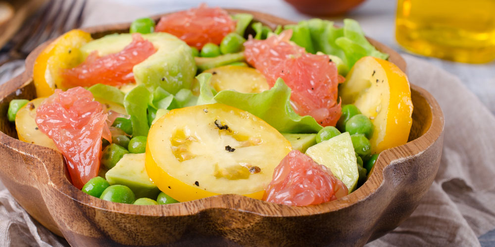 Bean n’ Edamame Grapefruit Salad Grapefruit avocado tomato salad