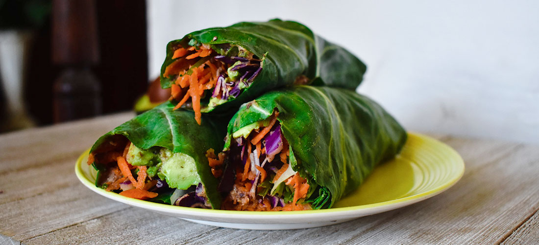 Collard Wraps with Parma!