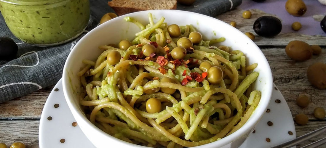 Green Pea Pesto - Delicious with Parma! vegan topping