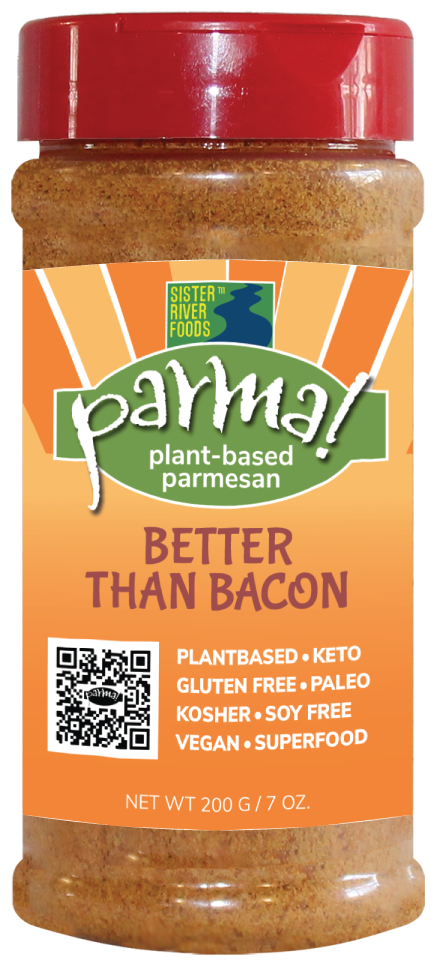 Better than Bacon parma! Plant-Based Parmesan Cheesy Superfood Flavor