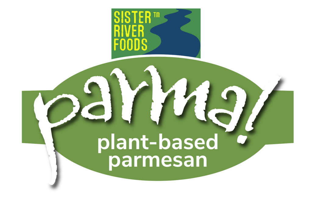Sister River Foods and parma!, vegan, plant-based savory, keto, paleo cheesy condiment