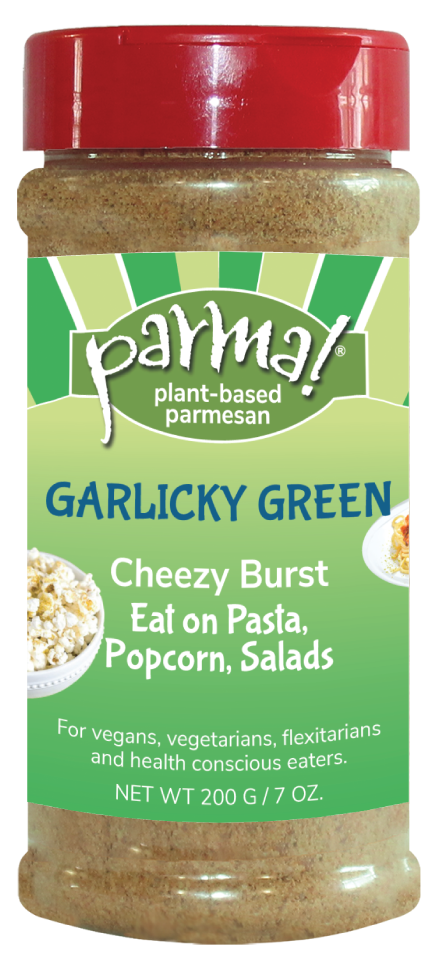 Garlicky Green Parma! Vegan Parm